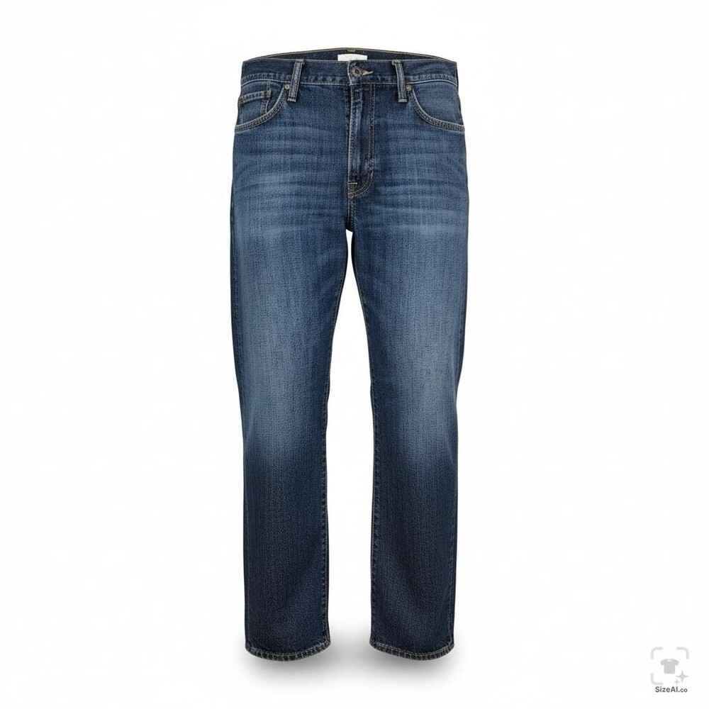 Lucky Brand 363 Vintage Straight Jeans Mens 36x27 Blue Medium Wash Denim